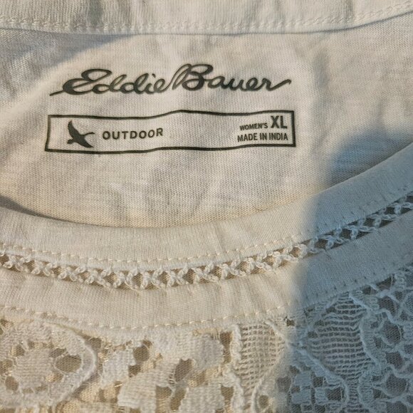 Eddie Bauer lace top blouse, size XL NWT - Picture 5 of 6